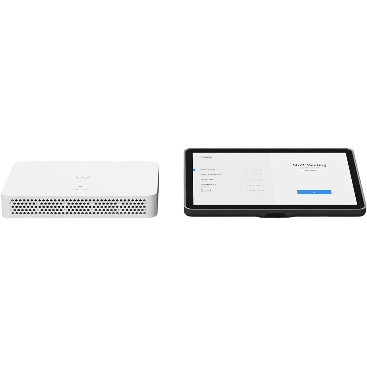 Logitech RoomMate Multi-Platform Video Conferencing Device, 10.1" Tap IP Touch Controller, Compute Mount for Video Calls, Video Call
