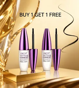 BUY1GET 1FREE Easy Peel-Off Eyebrow Gel - Waterproof & Sweatproof, Long-Lasting  3#GRAY BROWN Tattoo Tint, Film Forming, Medium Coverage for All Skin Types easy  peel Makeup Cosmetic liquid