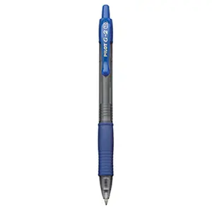 212 MAIN Pilot G2 Blue 1.0Mm Retractable Bold Point Gel Ink Rolling Ball Pen, Refillable, Rubber Grip