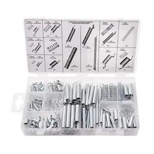 200PCS Spring Assortment Set, Extension and Compression Springs Kit,Assorted Size Small Springs，Zinc Plated Steel Mechanical Compression Springs for Home Repairs & DIY