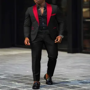 Men's Business Casual Suit Wedding Groom Two-piece