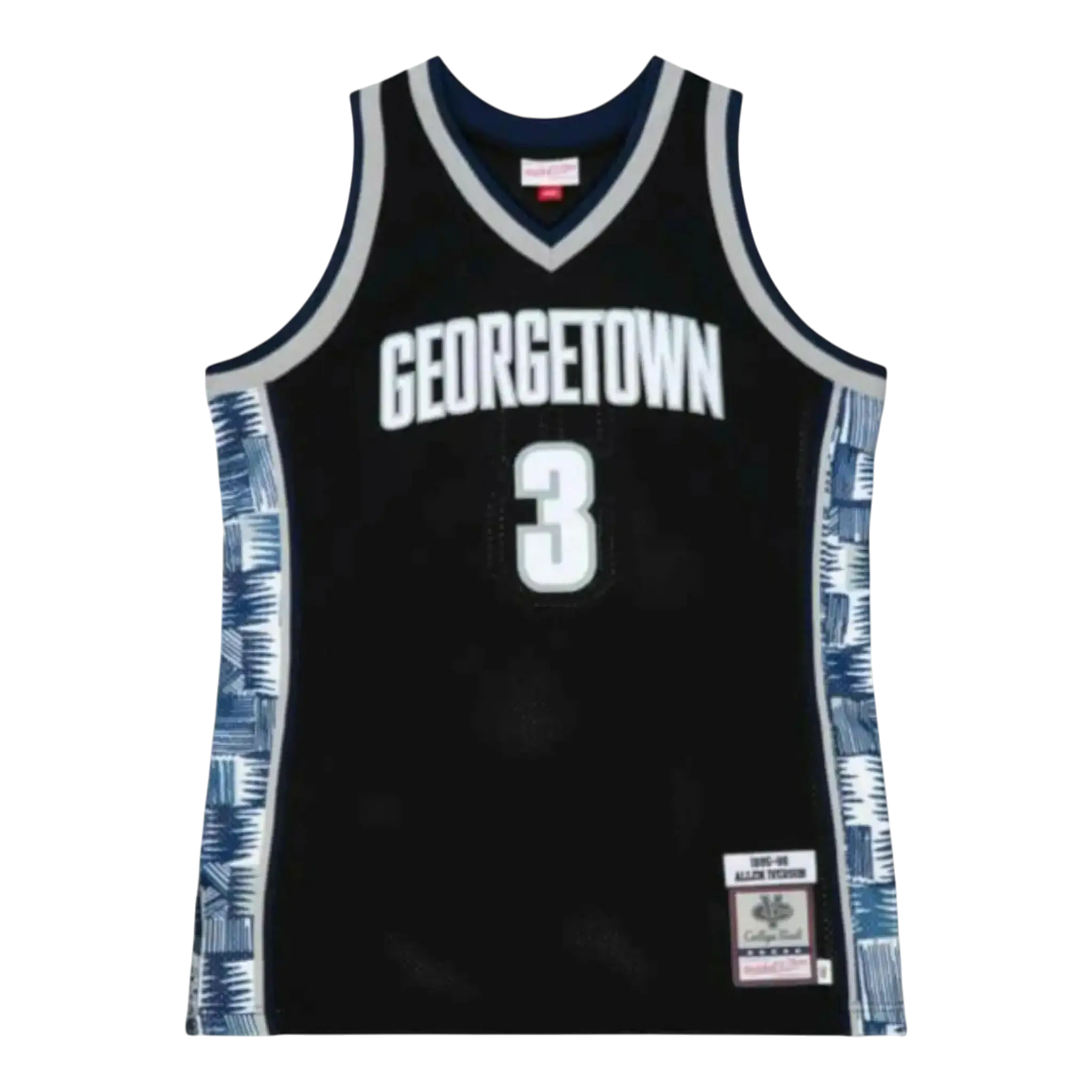 Mitchell & Ness Authentic Georgetown Hoyas 1995-96 Allen Iverson Basketball Jersey in Black