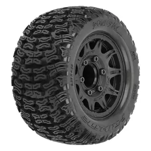 Pro-Line Bonesaw 2.8" All-Terrain Truck Tires Mounted on Raid Black