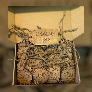Jesus Advent Ornament Set: Celebrate Christmas with 25 Names of Christ