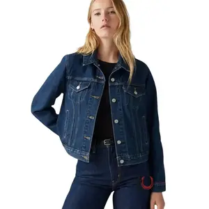 Casual LEVI'S ORIGINAL TRUCKER JACKET DEEP BLUE LADIES Womenswear Everyday Coats