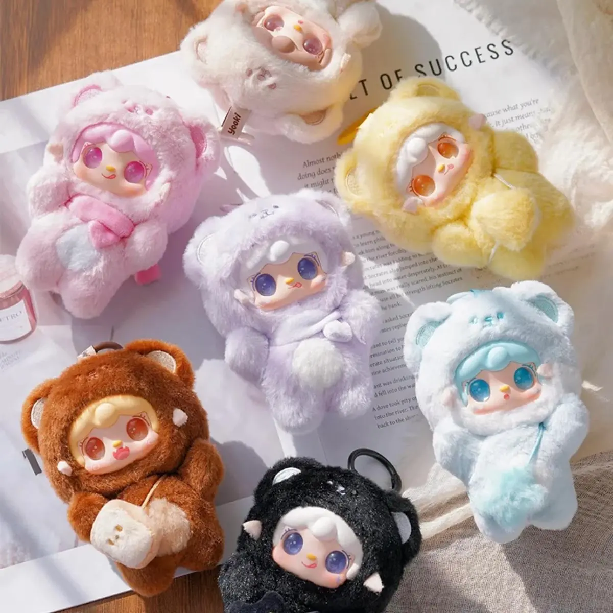 Yooki Take a bite of Bear Series Mystery Box Toy Action Figure Blind Box Sealed Hobby Box Cute Popular Collectible Toys Girl Birthday Party Gift Christmas Holiday Room Desktop Decoration