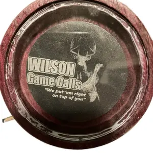 Purple Heart glass 3” with black slate sound board