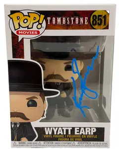 Kurt Russell Authentic Autographed Wyatt Earp Tombstone 851 Funko Pop Figure
