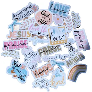 Doodle Transparent Bible Faith Stickers