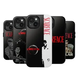 Classic Crime Film Inspired Phone Case – Dark Gangster Vibes Cover – Gift for Him, Power Quote, Money, Bold Black Mafia Movie Fan Suitable for iPhone 17-11 Pro Max/Plus and  Samsung Galaxy S23-25