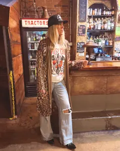 Caviar Dreams Leopard Sequins Duster