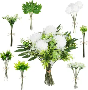 64Pack Mixed Artificial Eucalyptus Stems, Artificial Flowers Bulk with Faux Eucalyptus Leaves Greenery Stems for Wedding DIY Bouquets Floral Arrangement Home Decor - Home Improvement.