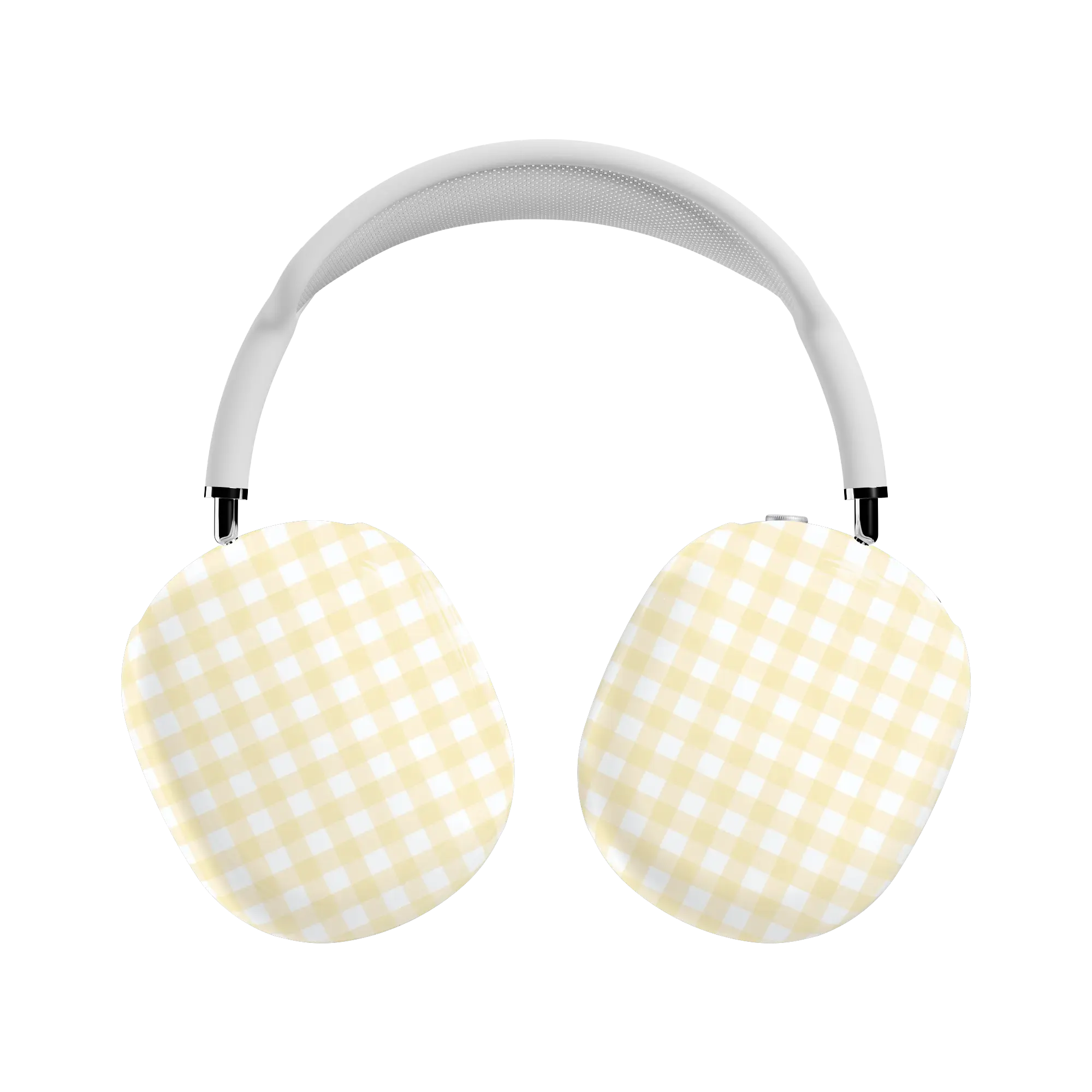 Casely AirPods Max Case | Snap-On Hard Shell Covers | Pastel Picnic | Yellow Gingham