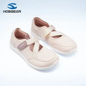 HOBIBEAR WideLast Women's Mary Jane Shoes, Breathable Lace Wide Toe Barefoot Casual Shoes, Comfortable Walking Shoes for Daily Commute