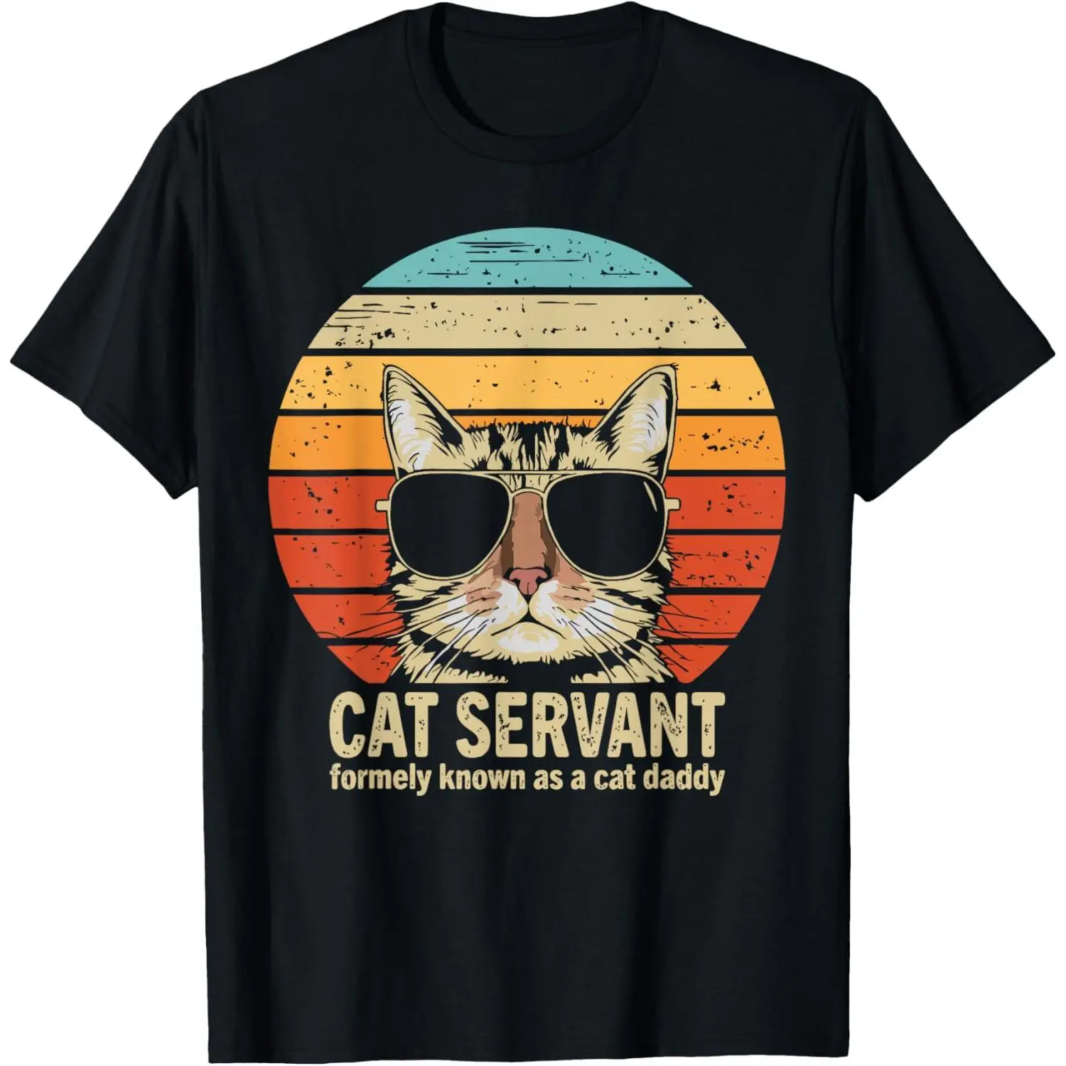 Cat Daddy Funny Fathers Day for Cat Dad T-Shirt,Made in USA