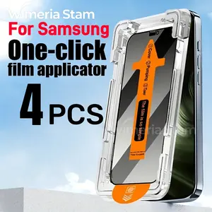 2-4 Pcs Samsung S23/S24/S22+/S23+/S24+/S22 Ultra/S23 Ultra/S24 Ultra-Thin Screen Protector Film, Smartphone Protector, Scratch Resistant Design, Perfect Fit for Samsung Devices, Durable & Flexible Protection, One-Click Applicator, Case Friendly