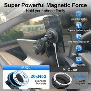 15W Wireless Charger Mount for Tesla Model Y and Model 3 Magnetic Car Holder for Tesla Model 3 Juniper