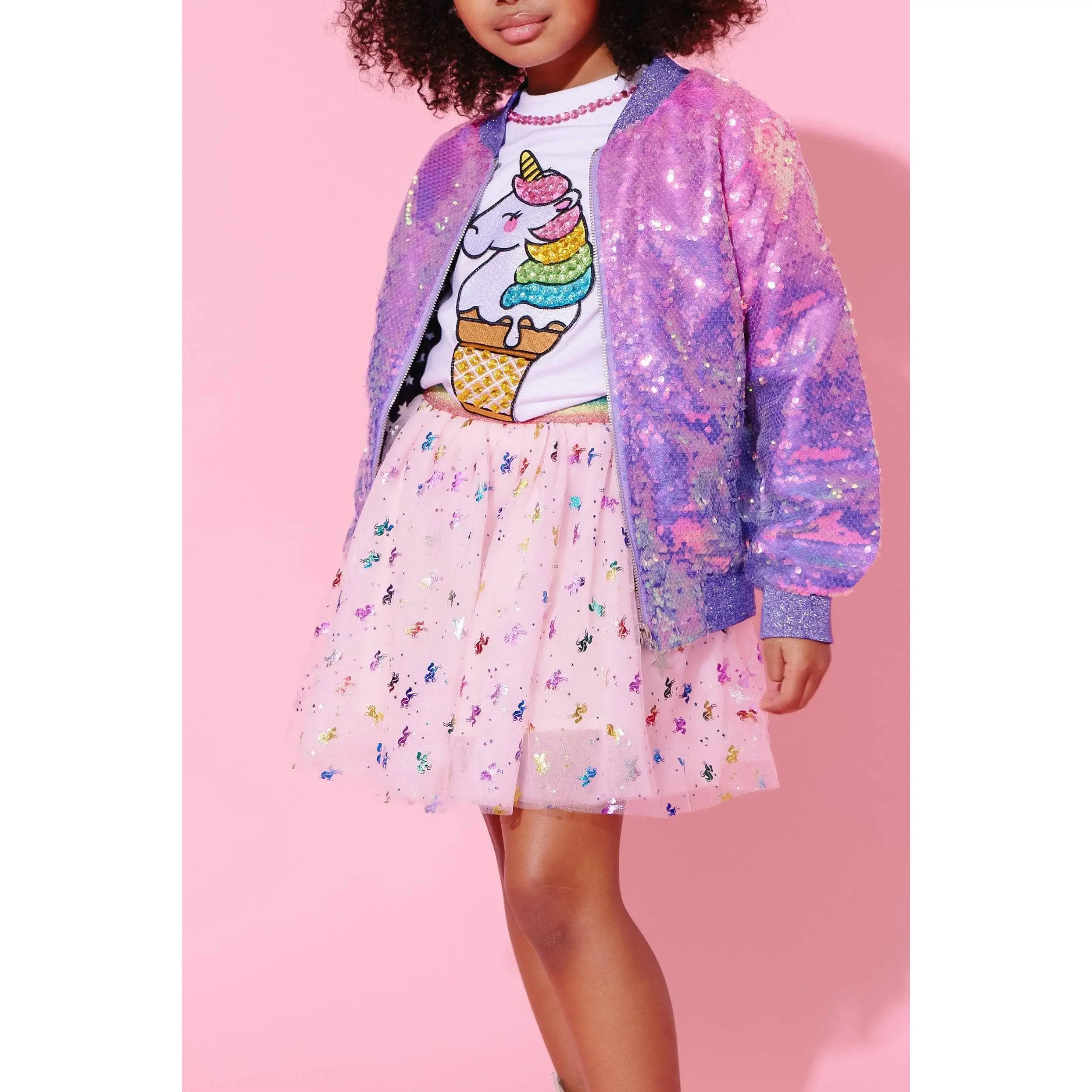 Rainbow Metallic Unicorn Tutu