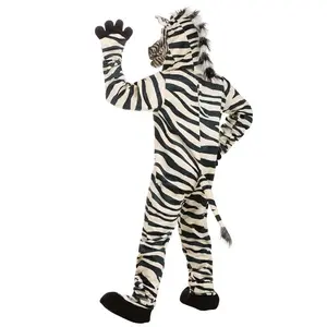 Adult Zebra Suit with Mouth Mover Mask