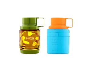 Armaf Men's Fragrance Bundle - Odyssey Tyrant + Mandarin, 3.4 oz Per Bottle (6.8 fl oz Total), Versatile Citrus-Caramel Scent with Musky-Woody Notes, Moderate Sillage