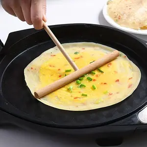 1pc T-shaped Pancake Spreader, Wooden Crepe Maker Spreader, Reusable Spreader, Pancake Batter Spreader Stick, Easy to Clean, Wooden Pancake Spreader for Home Or Professional Use, Kitchen Stuff, Cheap Stuff