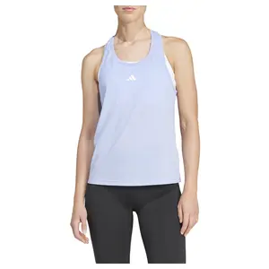 adidas Womens Essentials Minimal Scoop Neck Athletic Tank Training Casual - Blue