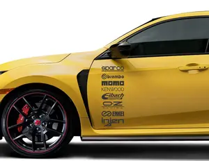 Sponsor Decals for door bedside car accessories vinyl Sticker Car Sponsors Decals JDM Racing automotive sponsors