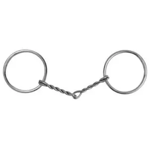 Twisted Wire O-Ring Snaffle Bit 5"