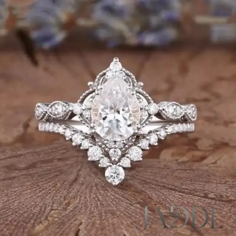 JADDL Couple Pair Rings Drop lace crown rings engagement rings smart ring wedding rings wedding ring set male ring western jewelry toe rings