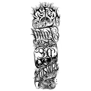 Full Arm Temporary Tattoo Sticker, 1 Count Waterproof Long Lasting Fake Tattoo, Body Art Decoration for Men & Women, Waterproof temporary tattoos