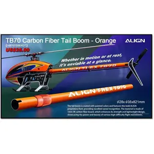 Align TB70 Carbon Fiber Tail Boom - Orange