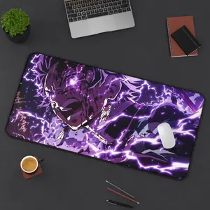 Tanjiro, Demon Slayer, Anime Desk Mat, Lightning Design Desk Pad for Gamers, Office Accessories, Unique Gift for Anime Lovers, Gaming Mat