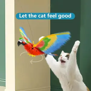 Electric Flying Bird Cat Toy – Interactive Teasing Eagle with Scratch Rope, Battery Operated for Fun Cat Play cat  toys cat  stuff