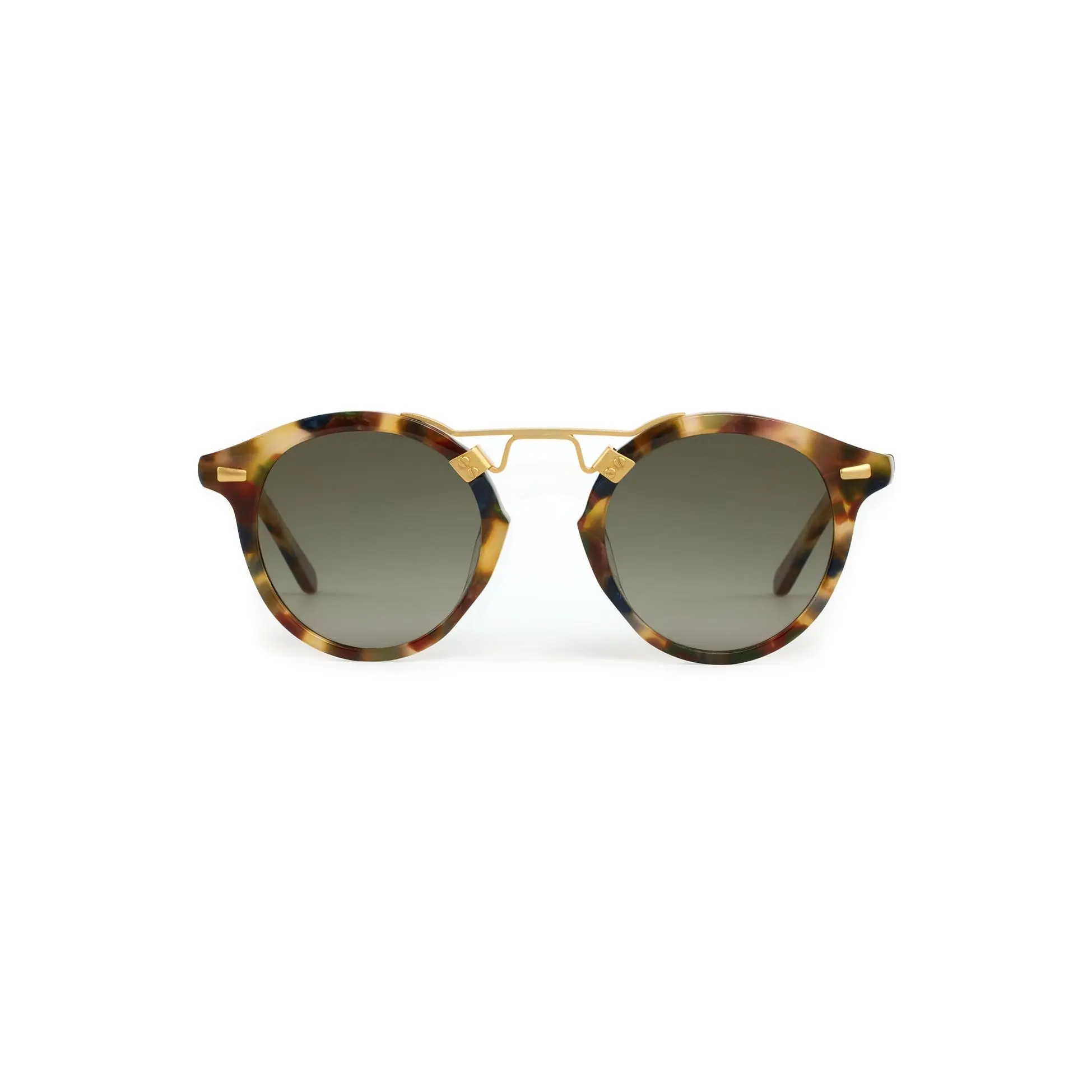 KREWE - ST. LOUIS Sunglasses - Tuscan Tortoise 18k Polarized
