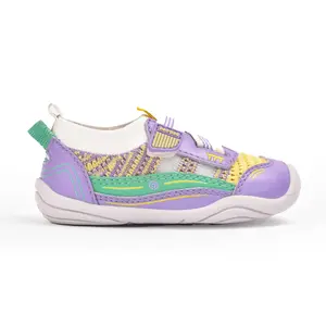Pediped Jupiter Grip 'n' Go Purple Classic Sneakers - Lightweight Breathable Flexible for Healthy Foot Development