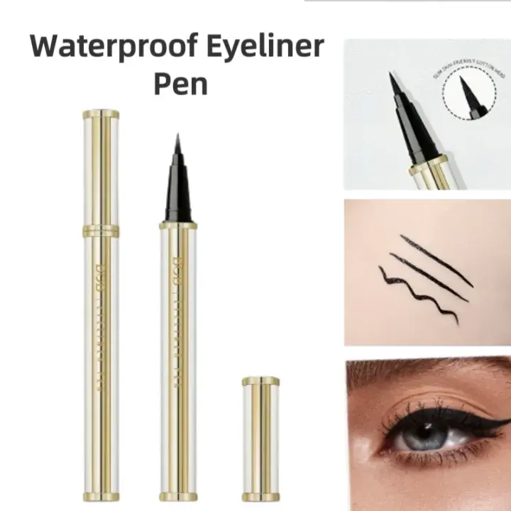 Waterproof Eyeliner Pen – Long-Lasting Smudge-Proof  Liquid Eyeliner with Smooth Thick Tip, Easy Glide Application for Defined Eye Makeup Looks, Beginner-Friendly Daily Makeup Essential & Professional Beauty Tool for Women