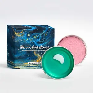 Makeup Brush Cleaner Solid Brush & Sponge Soap with Silicone Cleaning Pad, Vegan, Deep Clean, Residue-Free (100 g/3.53 oz)