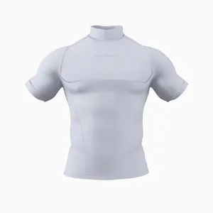 Short Sleeve Turtleneck Compression Shirt