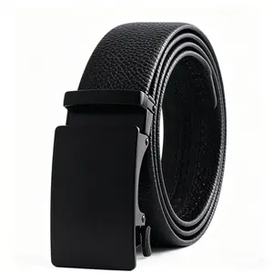 Men's Leather Belt—An Adjustable, Automatic-Buckle Dress Belt Suitable for Jeans, Trousers, and Business-Casual Attire. A Perfect Father's Day Gift—The Ideal Belt for Your Father, Husband, or Boyfriend.