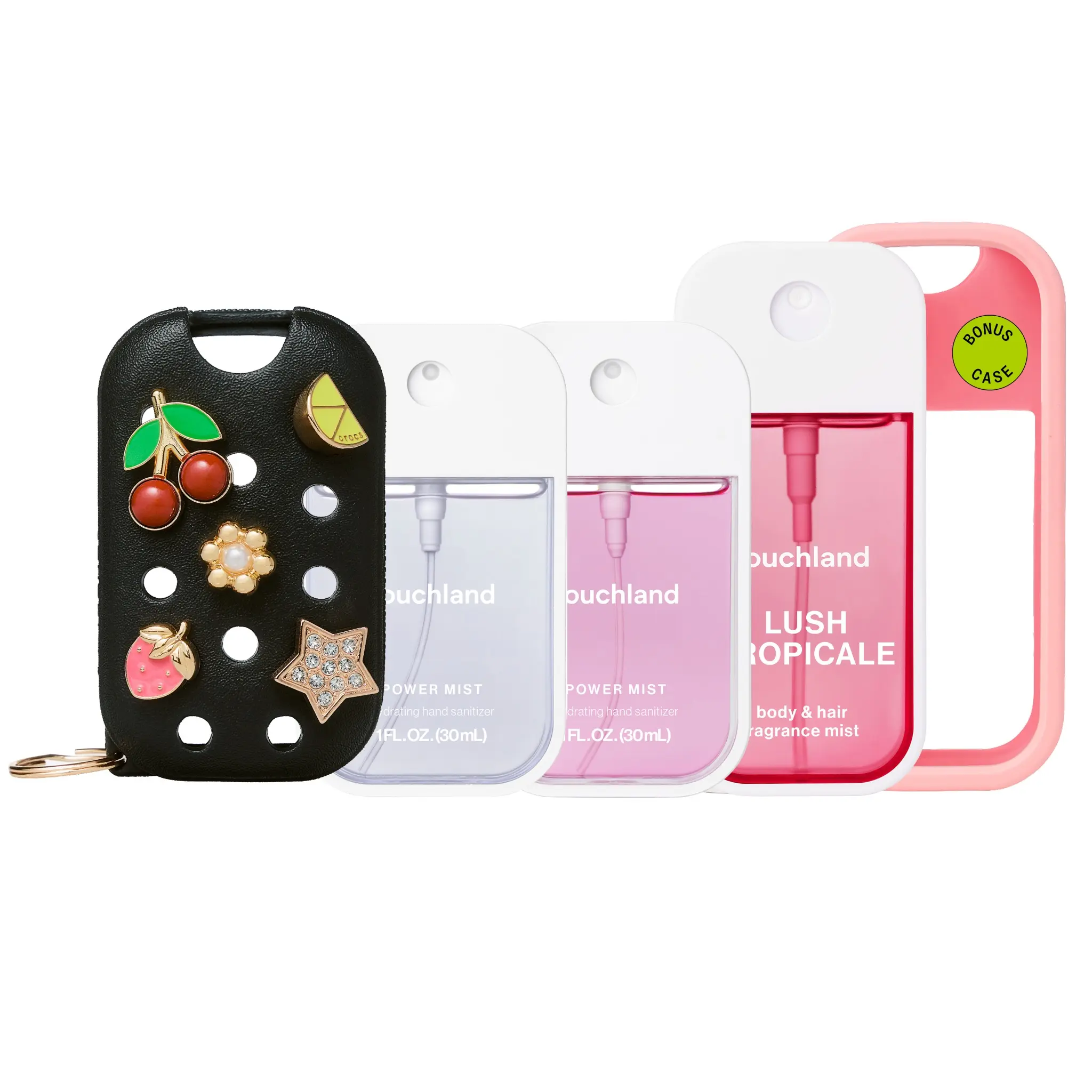 [TikTok Exclusive] Crocs x Touchland Elevated Essentials Bundle - Crocs Black Hand Mist Case & Bundles (Hand, Body & Hair Mist)