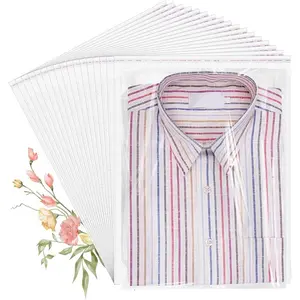 Cellophane Bags, 100 Pcs Resealable Clear Poly Bags for Clothes, Party Favors, Artwork & Decorative Wrappers(10x14)