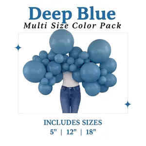 Deep Blue Balloon Pack with Optional Add-Ons
