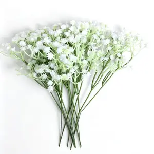 12pcs Realistic Touch Artificial Baby's Breaths Flowers, Perfect for Weddings, Engagements, Christmas, and Valentine's Day, Home Decoration Bouquet, Decorative Artificial Flowers