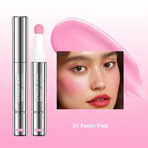 Pastel Pink Liquid Blush  Buildable LongLasting Cream for Radiant Dewy Cheeks  1 Pink Flush