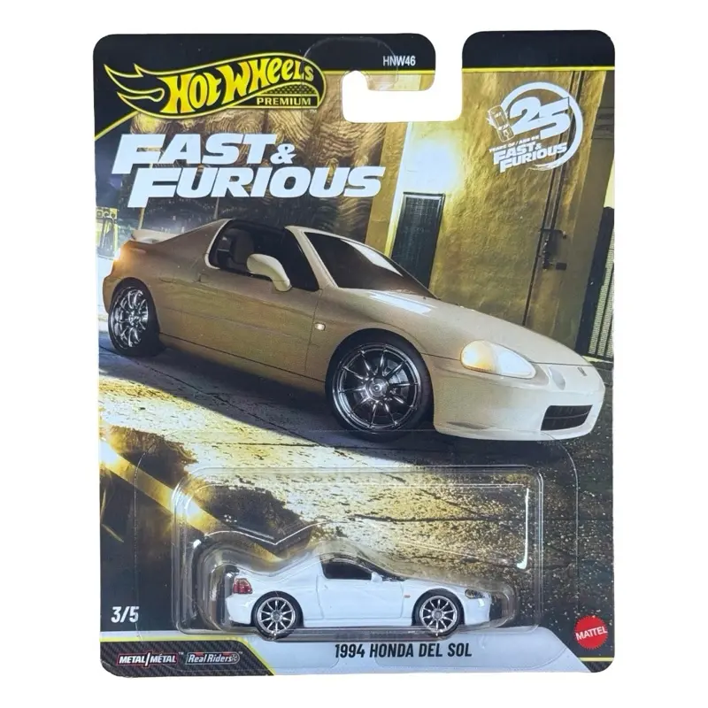 Hot Wheels Premium Fast & Furious 1994 Honda Del Sol White 3/5