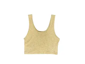 8586: CROP RIBBED TANK TOP