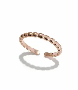Rose Gold 925 Beaded Toe Ring