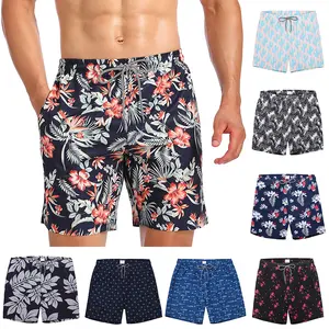 Mens Swim Printed Shorts Trunks Quick Dry Swim Shorts with Mesh Lining Sports Shorts Surf, Beach Pants,Running Pants