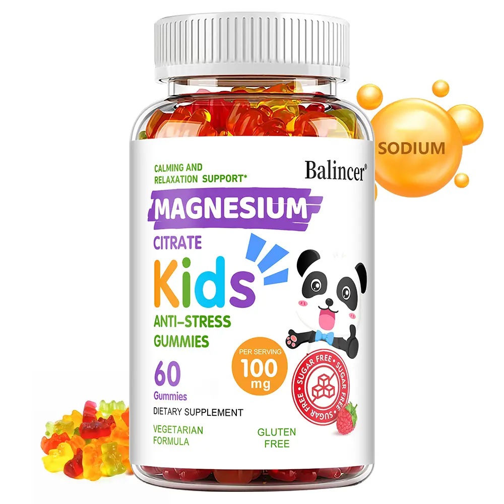 Balincer Kids' Magnesium Gummies — Supports Dental & Bone Health, Supports Healthy Sleep 60 Count