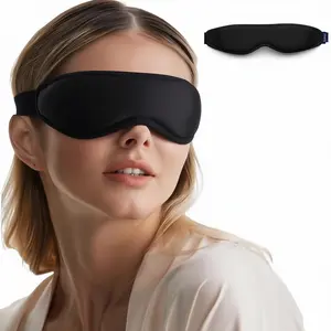 Cooling Gel Eye Mask, Reusable Cold Compress Eye Mask for Puffy Eyes & Eye Strain, Contoured Design with Flexible Solid Gel, Adjustable Strap for Eye Care